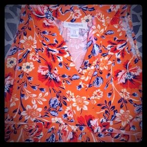 Maternity  floral long dress.